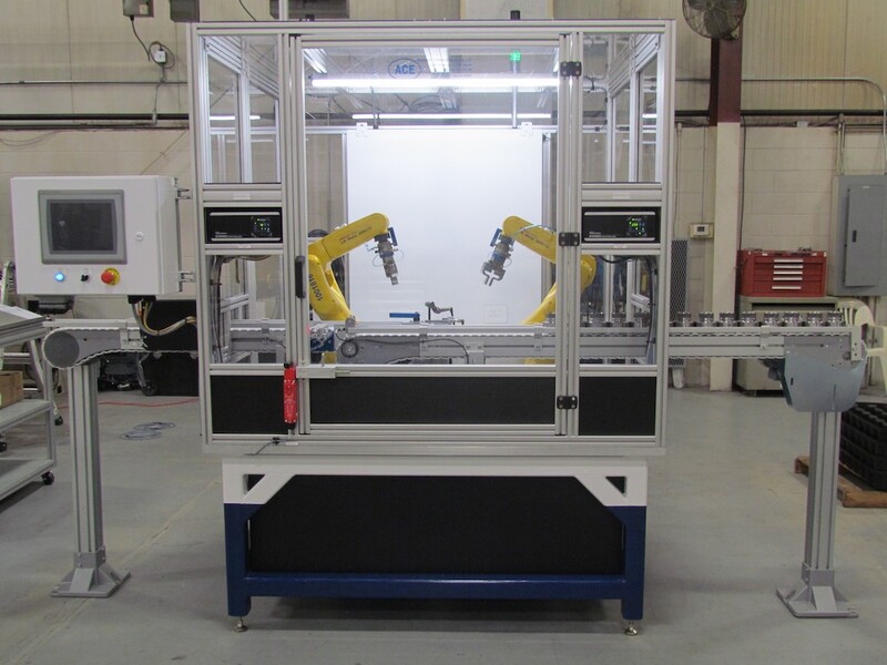 Dual Fanuc Robot ACEdebur Cell