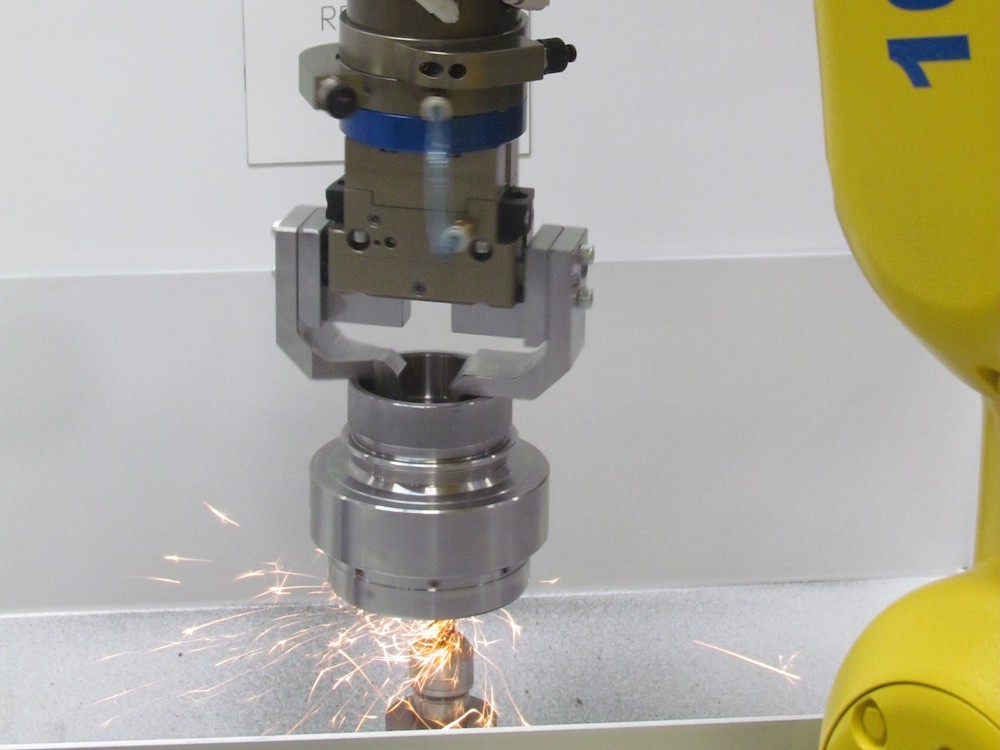 Internal bore deburring