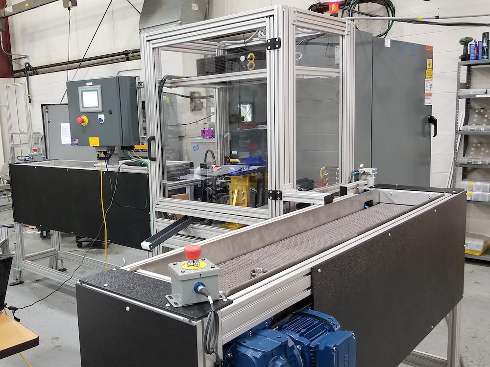 Stand alone laser marking cell